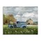 Stupell Industries Vintage Blue Truck in Meadow Canvas Wall Art